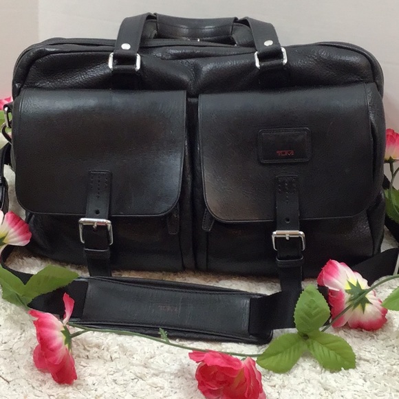 Tumi Handbags - Tumi leather weekend travel bag vintage